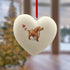Cocker (Working) Red Ceramic Heart Bauble